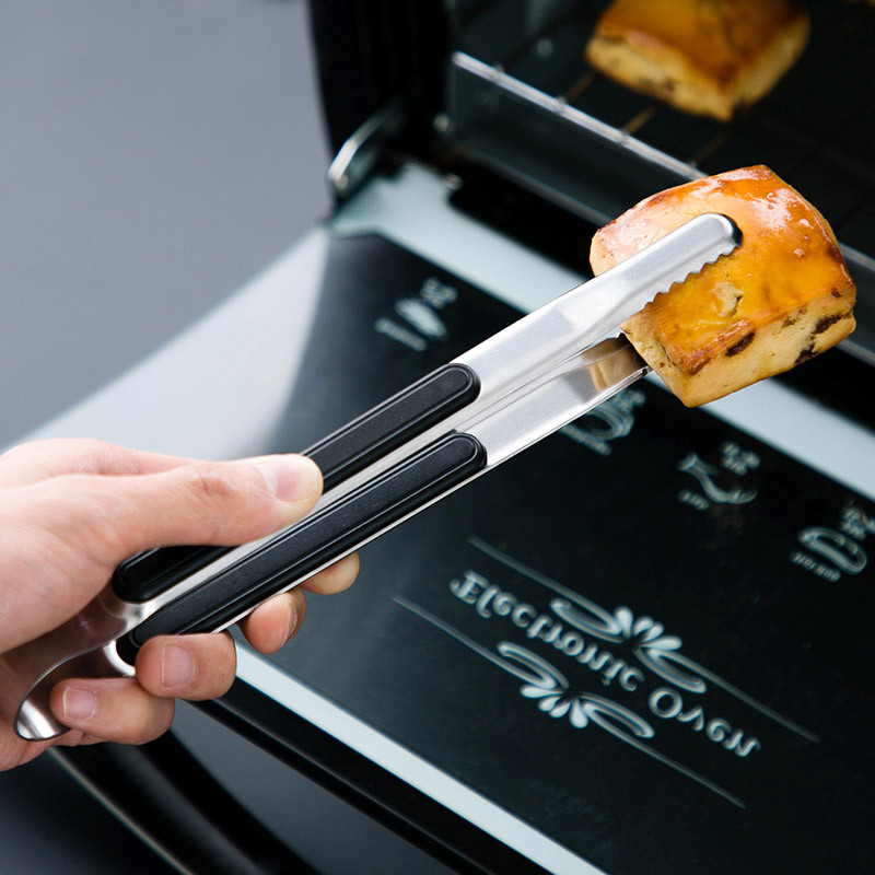 Roostevabast terasest pika käepidemega libisemiskindlad korea grilltangid BBQ leivaklambrid steigiklambrid puhveti kaust grillklambrid grilltangid