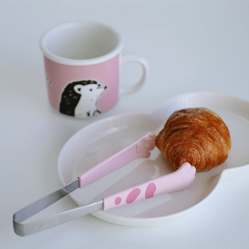 Kassikäpp armas toiduklamber Köögiviljad Salatitangid Roostevabast terasest grillklambrid Toiduvalmistamise tarvikud Köögividinad