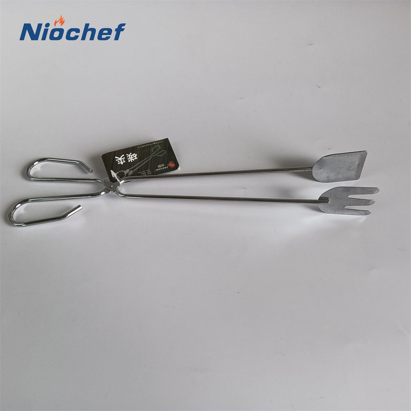 Roostevabast terasest käärid, tüüp grillitud toiduklambrid, grilltööriistad tuletangid välistingimustes kasutatavad vidinad köök grilltangid tarvikud toiduklambrid