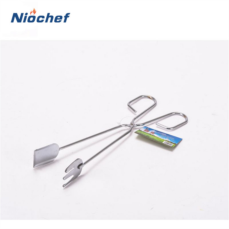 Roostevabast terasest käärid, tüüp grillitud toiduklambrid, grilltööriistad tuletangid välistingimustes kasutatavad vidinad köök grilltangid tarvikud toiduklambrid