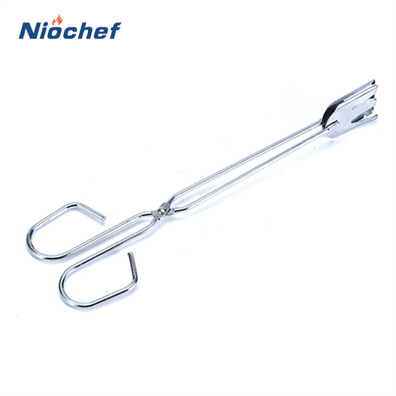 Roostevabast terasest käärid, tüüp grillitud toiduklambrid, grilltööriistad tuletangid välistingimustes kasutatavad vidinad köök grilltangid tarvikud toiduklambrid