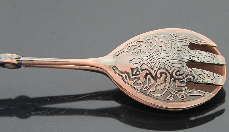 1 ΤΕΜ Vintage διακοσμητικό μοτίβο Κλιπ φαγητού Ψωμί φαγητού Μεταλλικό κλιπ Κέικ Κούπα Εργαλεία ψησίματος λαβίδες μπάρμπεκιου Κλιπ KV 057