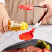 Köögitangid toiduvalmistamiseks silikoonist ümmarguse otsaga roostevabast terasest tangid Rösteri salati serveerimine BBQ Mittenakkuvad lukustustangid