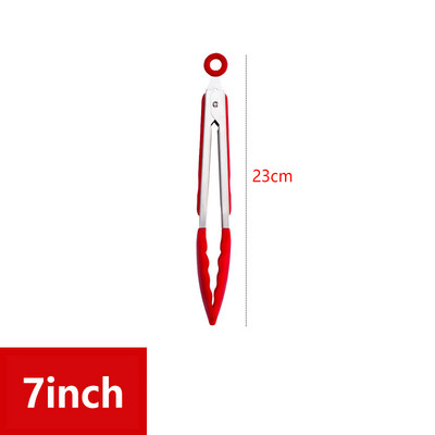 Silikoonist BBQ grilltang salatileiva serveerimistang, mittekleepuv grillklamber, roostevabast terasest tööriist Kööginõud