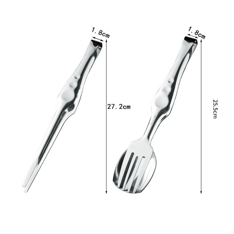 Roostevabast terasest toiduklamber Mitmeotstarbeline BBQ-tangid kala praadimiseks spaatliga klamber pihviklamber Vastupidav koduköögi vidin