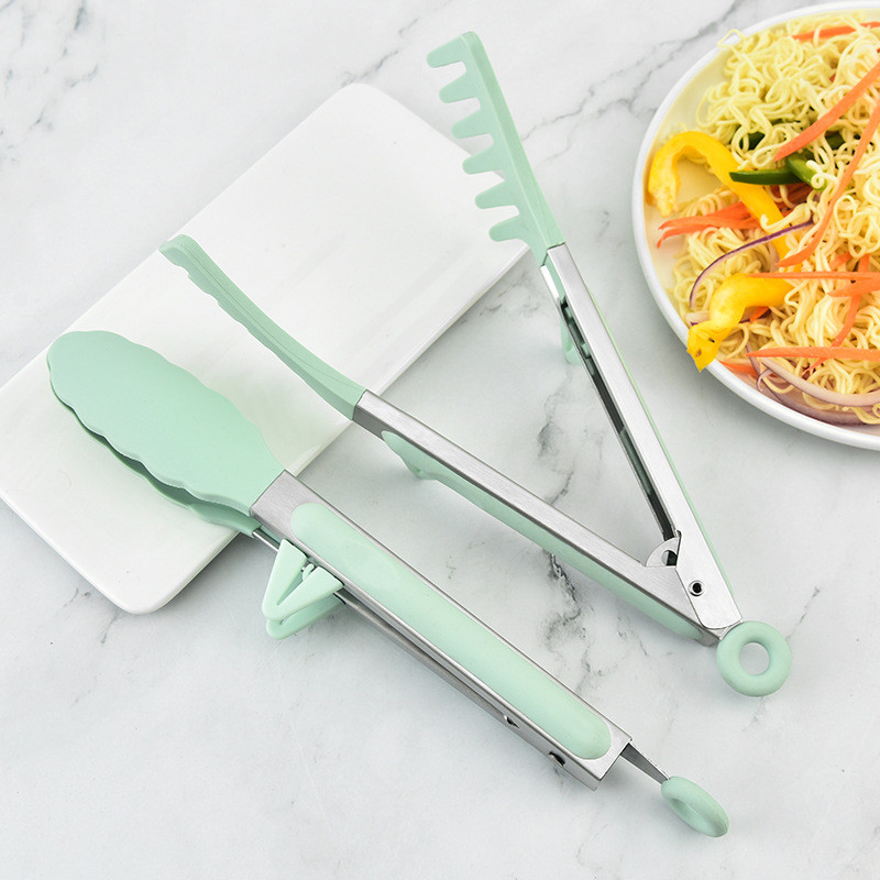 Toidukvaliteediga silikoonist köögi toiduklambrid praad, grill, leib, praetud kõrgel temperatuuril, põletusvastased grillklambrid