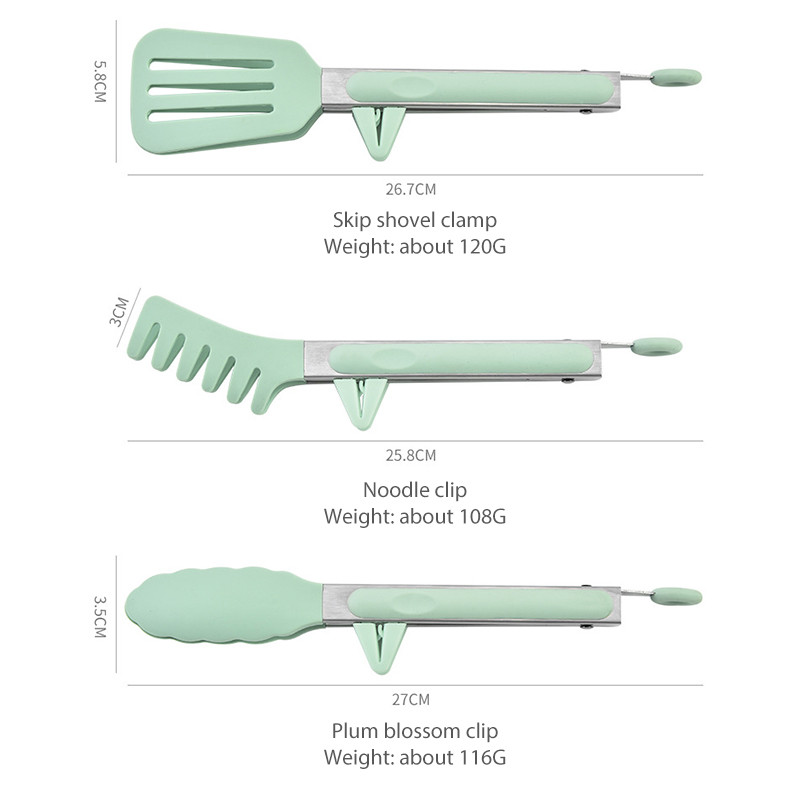 Toidukvaliteediga silikoonist köögi toiduklambrid praad, grill, leib, praetud kõrgel temperatuuril, põletusvastased grillklambrid