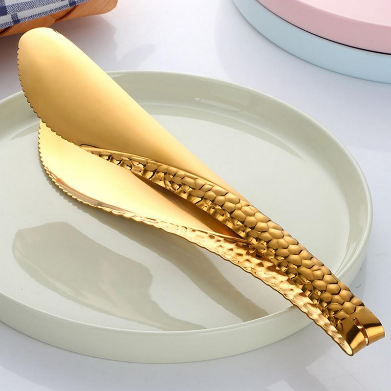 Kuhinjske hvataljke za roštilj Neklizajuće hvataljke za hranu od nehrđajućeg čelika Hvataljke za posluživanje kruha za meso Roštilj Kuhinjski dodaci Pribor za kuhanje