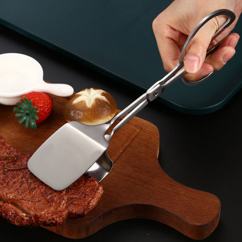 Тип ножица от неръждаема стомана Щипки за барбекю Салата Торта Хляб Щипка Пържола Шведска маса Барбекю Инструмент за избор на храна Кухненски джаджи за печене