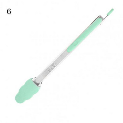 1gab Pārtikas kvalitātes silikona pārtikas standziņas Radoša neslīdoša silikona maizes knaibles Pasniegšanas knaibles Virtuves instrumenti Grilēšanas instrumenti Piederumi