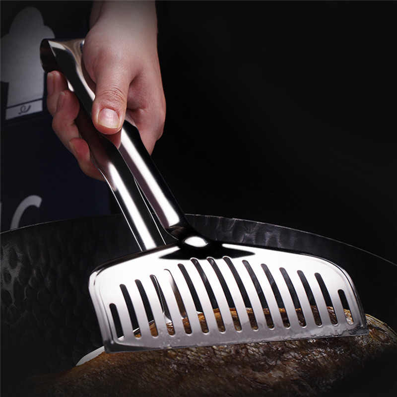 Köögisaia ja liha klamber, roostevabast terasest grilltang, praetud pihvkühv, praetud kala kühvel grillklambrid köögitarvete komplekt