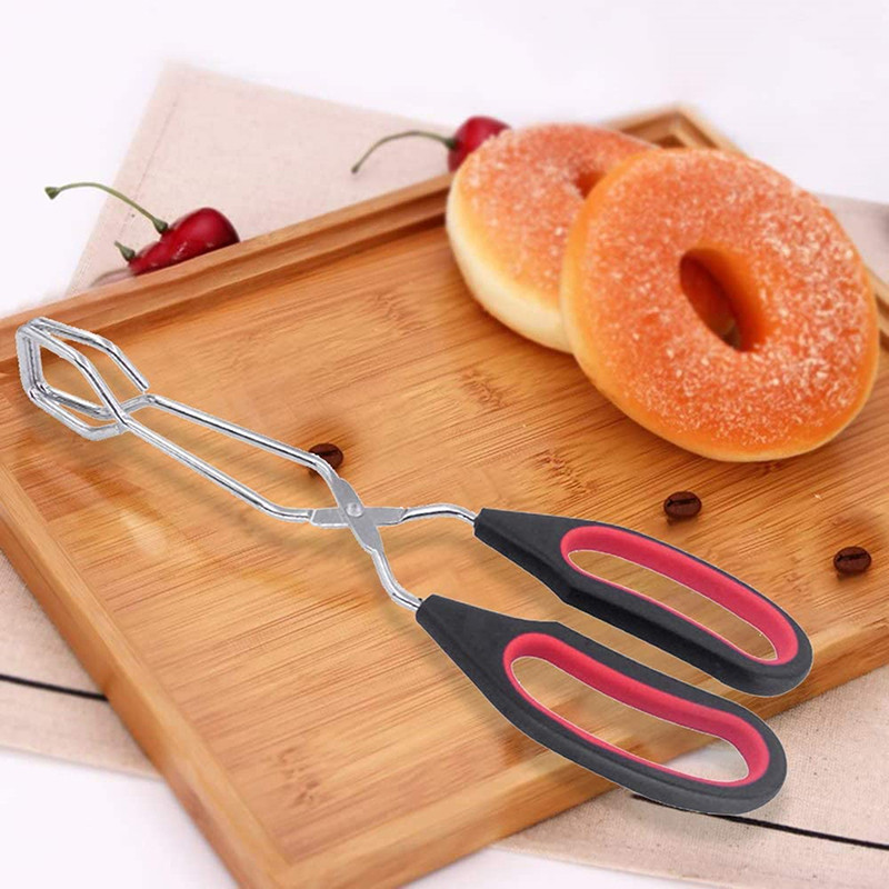Grilltööriistad Grill Kääritangid Grillitud toidutangid Pika käepidemega Kääridega BBQ Leivaprae klamber Köök Küpsetustangid Grilltarvikud