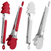 Μαγειρική τσιμπίδα τσιμπίδας μαγειρικής τσιμπίδα σιλικόνης φαγητού Εργαλεία μπάρμπεκιου για μπριζόλα από ανοξείδωτο ατσάλι