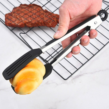 Щипка за печене на барбекю Щипка за сервиране на салата Кухненски щипки Инструмент за заключване на барбекю
