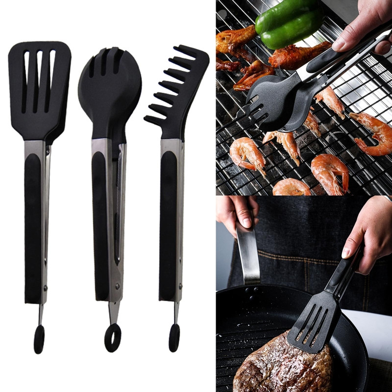 Μπάρμπεκιου Σαλάτα Tong Σερβίρισμα φαγητού Tong Tong Tong Tong Tong Tong Tong Tong Tong Εργαλείο κλειδώματος για μαγείρεμα μπάρμπεκιου