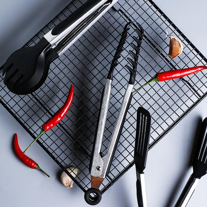 Μπάρμπεκιου Σαλάτα Tong Σερβίρισμα φαγητού Tong Tong Tong Tong Tong Tong Tong Tong Tong Εργαλείο κλειδώματος για μαγείρεμα μπάρμπεκιου