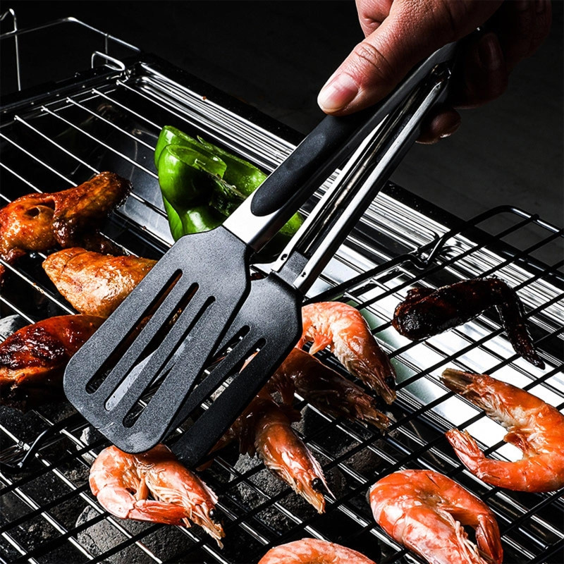 Μπάρμπεκιου Σαλάτα Tong Σερβίρισμα φαγητού Tong Tong Tong Tong Tong Tong Tong Tong Tong Εργαλείο κλειδώματος για μαγείρεμα μπάρμπεκιου