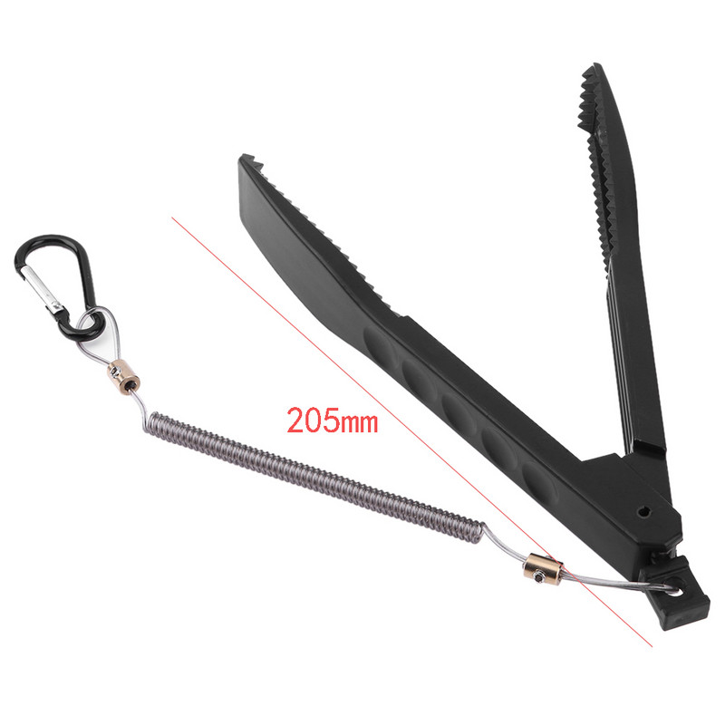 Plastična ribička kliješta, hvataljka, stezaljka za ribu s prekidačem za zaključavanje + opružna užad