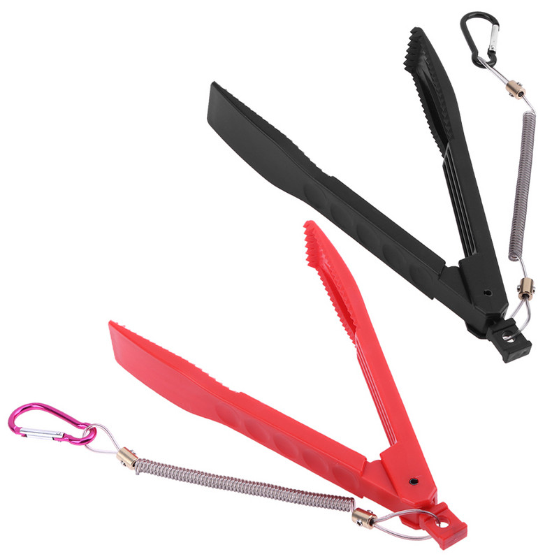 Plastična ribička kliješta, hvataljka, stezaljka za ribu s prekidačem za zaključavanje + opružna užad