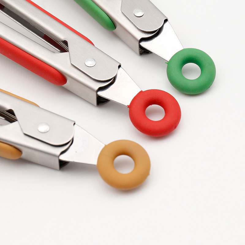 BBQ Silikoonist toidutangid Jõulupuu Jõuluvana Põder Grillimine Libisemisvastane roostevabast terasest salat Leivaklambrid Köögis küpsetusklamber