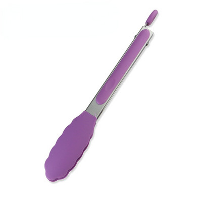 BBQ kopča za hranu od 9 inča za kuhinju, izdržljiva silikonska kopča za hranu na visokim temperaturama, kopča za roštilj, kopča za odreske, silikonska hvataljka za hranu, hvataljke