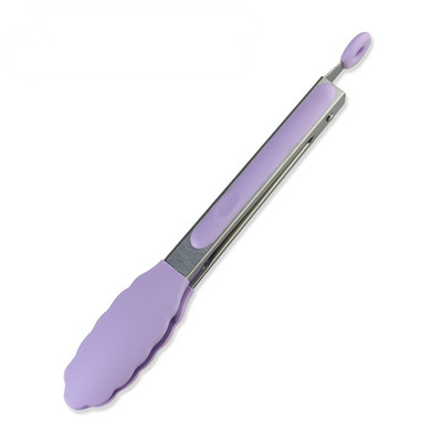 BBQ kopča za hranu od 9 inča za kuhinju, izdržljiva silikonska kopča za hranu na visokim temperaturama, kopča za roštilj, kopča za odreske, silikonska hvataljka za hranu, hvataljke