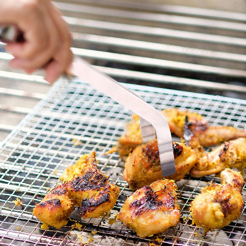 Roostevabast terasest Tong Hotellibaar Jääkuubikukorjaja Kohv Tee Toidu serveerimisvahend Küpsetustangid BBQ Salatite jaoks Grillklamber