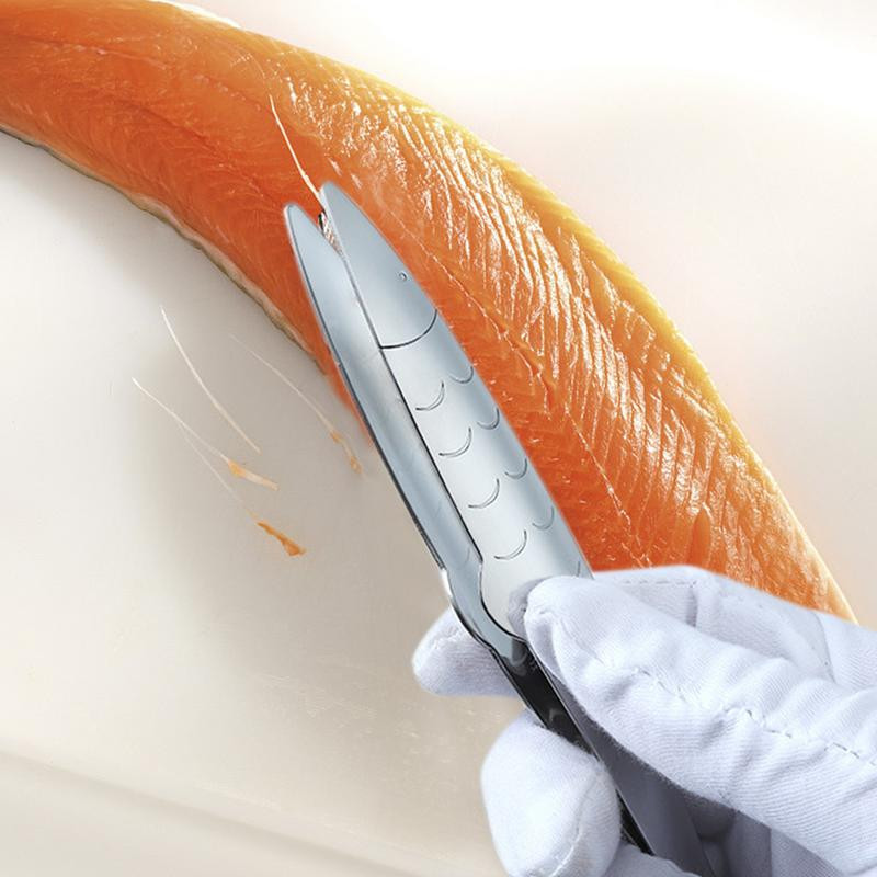 Nerūsējošā tērauda virtuves knaibles Pārnēsājamas BBQ klipsis grilēšanas bārbekjū virtuves gatavošanas knaibles ar ergonomisku satvērienu piknika piederumi 5