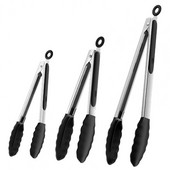 3 tk/komplekt 7/9/12 tollised köögitangid Põletusvastased Mittenakkuvad Kuumakindlad Toidu kohaletoimetamise Roostevabast terasest BBQ Toiduvalmistustangid