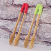 Bambusest toidutangid salatikoogid suupisteklambrid rösteritangid silikoonist käepidemega leivatangid kondiitritoodete klamber Köögitööriistad tarvikud