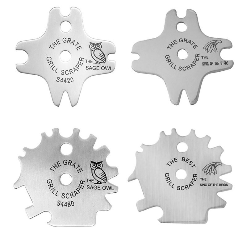 Pārnēsājami metāla grila grili Režģu tīrīšanas līdzeklis Barbekjū skrāpis Skruberis rīks Grila tīrīšana Barbekjū tīrīšanas grila skrāpis