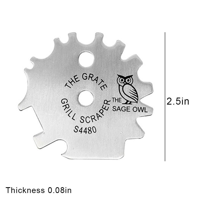 Pārnēsājami metāla grila grili Režģu tīrīšanas līdzeklis Barbekjū skrāpis Skruberis rīks Grila tīrīšana Barbekjū tīrīšanas grila skrāpis