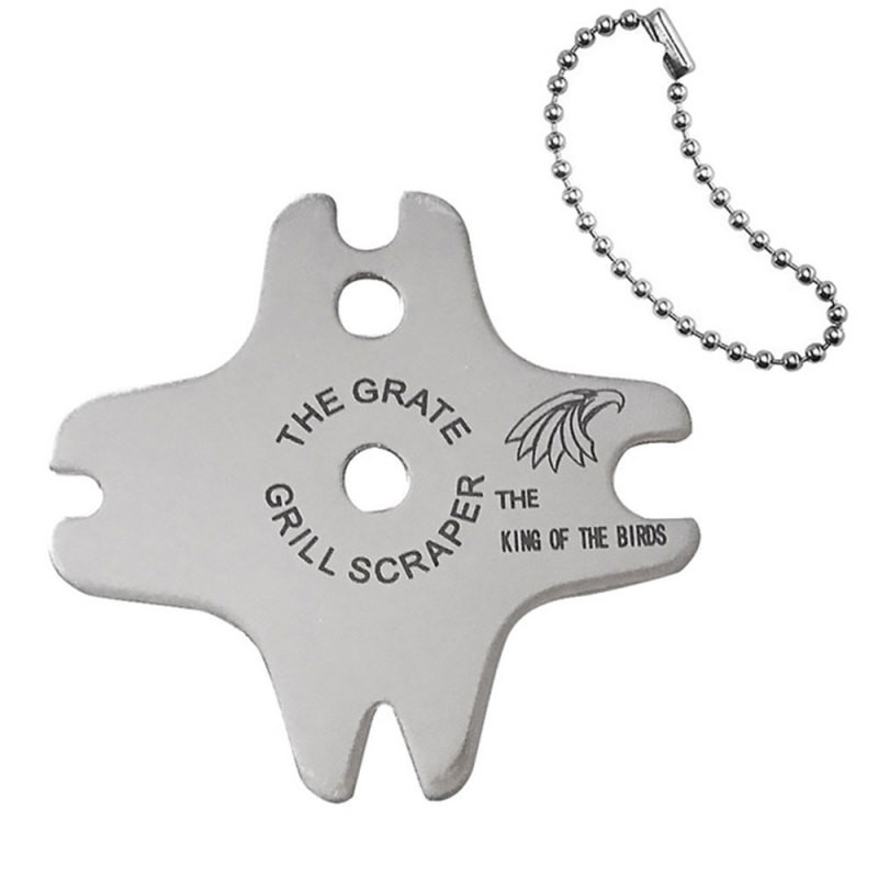 Pārnēsājami metāla grila grili Režģu tīrīšanas līdzeklis Barbekjū skrāpis Skruberis rīks Grila tīrīšana Barbekjū tīrīšanas grila skrāpis