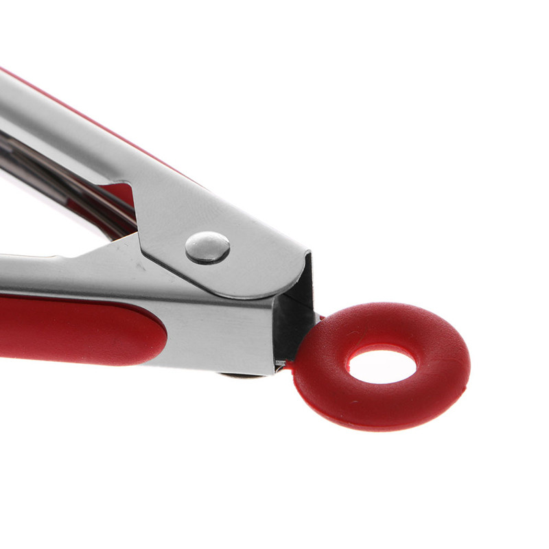 köögitarvikud Roostevabast terasest silikoontangid BBQ Clip Salat Leib Toidu valmistamine Serveerimistangid Köögitööriistad Kööginõud