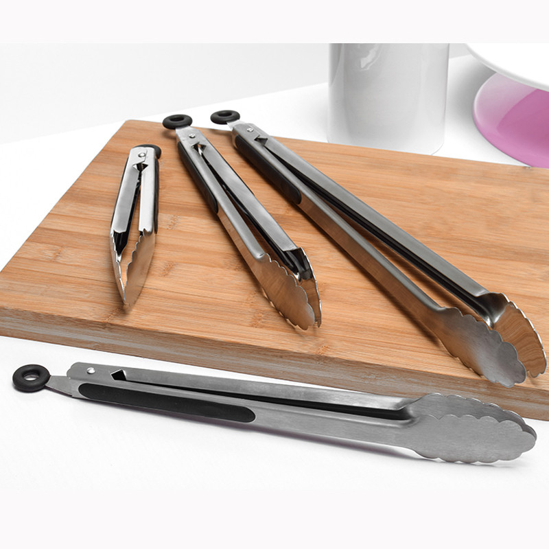 1 tk BBQ grilltang salatikook Magustoit Toidutangid roostevabast terasest grillklambrid Köögitööriist