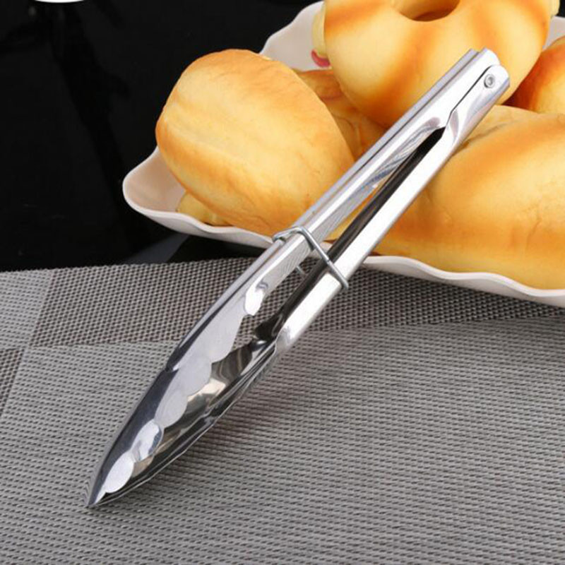 1 τμχ λαβίδες μπάρμπεκιου από ανοξείδωτο ατσάλι Κλιπ φαγητού κρέατος Επαναχρησιμοποιήσιμα εργαλεία μπάρμπεκιου Αξεσουάρ ψησταριάς Λαχανικά για κέικ