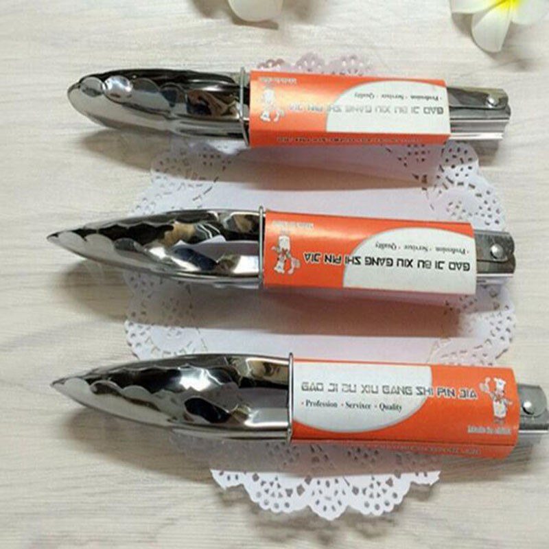 1 τμχ λαβίδες μπάρμπεκιου από ανοξείδωτο ατσάλι Κλιπ φαγητού κρέατος Επαναχρησιμοποιήσιμα εργαλεία μπάρμπεκιου Αξεσουάρ ψησταριάς Λαχανικά για κέικ