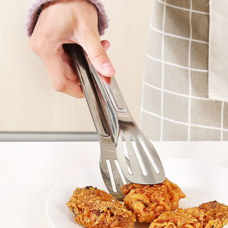 1 τμχ λαβίδες μπάρμπεκιου από ανοξείδωτο ατσάλι Κλιπ φαγητού κρέατος Επαναχρησιμοποιήσιμα εργαλεία μπάρμπεκιου Αξεσουάρ ψησταριάς Λαχανικά για κέικ