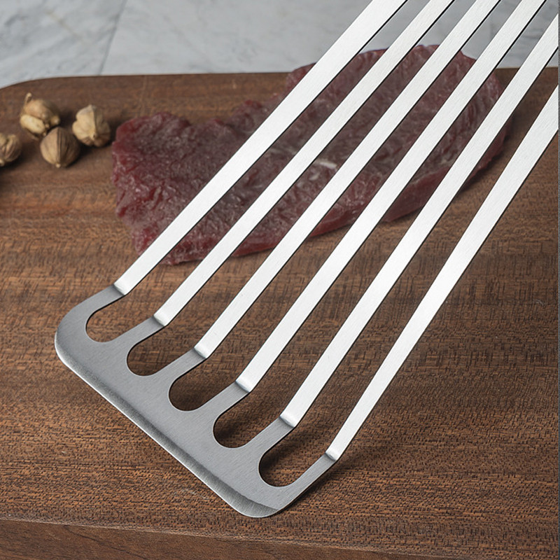 C5 zušu lāpsta zivju virtuves cepšanas lāpsta steika lāpsta dzelzs šķīvja degšanas rīks atkārtoti lietojams daudzfunkcionāls lāpsta grila virtuves piederumi