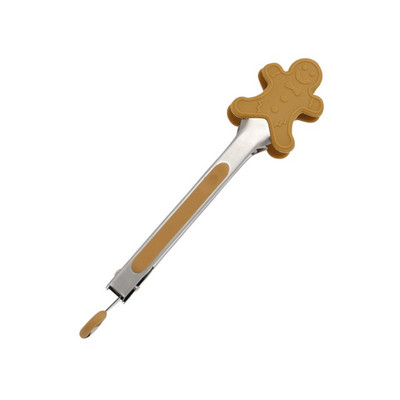 Χριστουγεννιάτικο δέντρο σιλικόνης Tong Santa Elk BBQ Ψήσιμο στη σχάρα Σαλάτα φαγητού από ανοξείδωτο ατσάλι Ψωμί Κλιπ σερβιρίσματος Μαγειρικά σκεύη κουζίνας