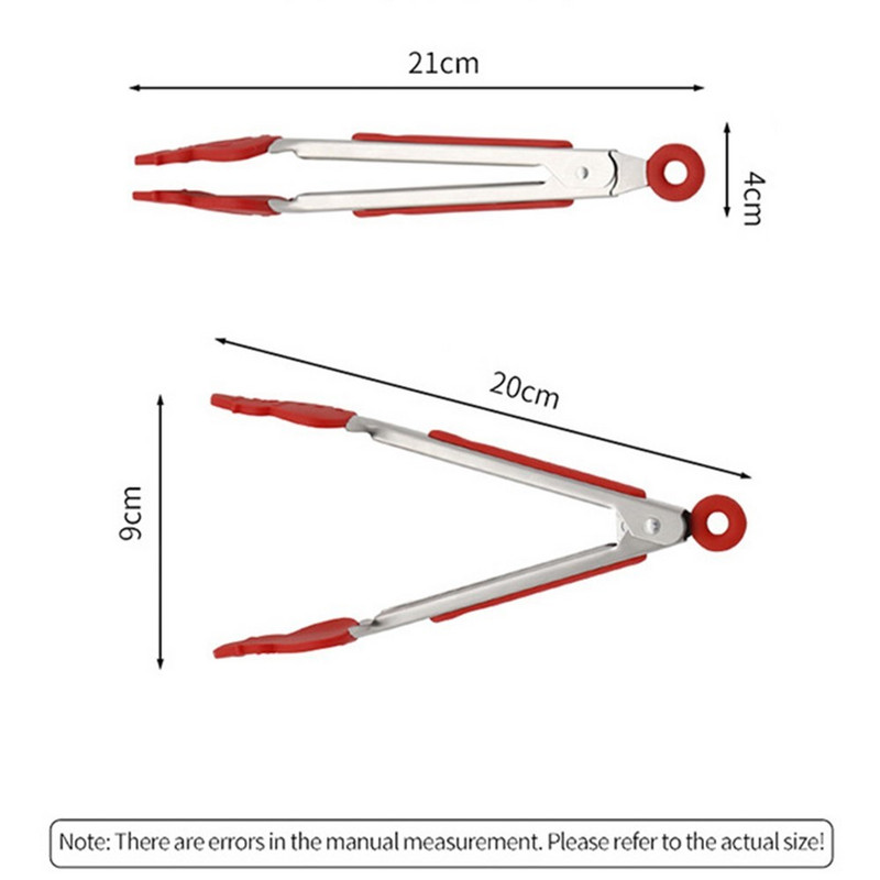 Χριστουγεννιάτικο δέντρο σιλικόνης Tong Santa Elk BBQ Ψήσιμο στη σχάρα Σαλάτα φαγητού από ανοξείδωτο ατσάλι Ψωμί Κλιπ σερβιρίσματος Μαγειρικά σκεύη κουζίνας