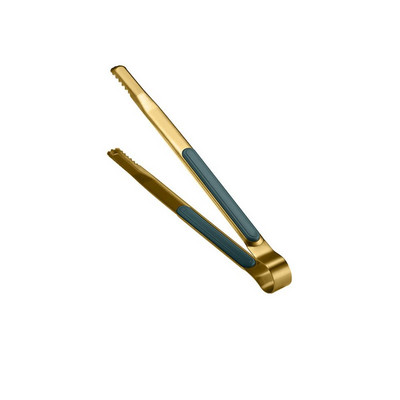 Zlatne hvataljke za hranu od nehrđajućeg čelika Neklizajuće hvataljke za posluživanje za roštilj Mesna salata Kruh Kuhinjski pribor Pribor za kuhanje