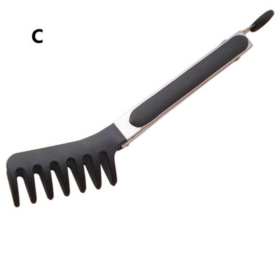 Silikoonist nailonist nuudlitangid pasta-spagettitangid toiduklambrid roostevabast terasest käepidemega toiduvalmistamisnõud köögitarvikud