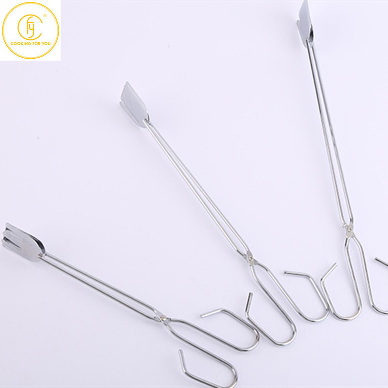 3 tk paksust roostevabast terasest grilltangid tööriist Stretch Bread Spagetid Food Steak tangid Köök pere toiduklambrid küpsetustarvikud