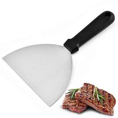 Toode Pannkoogi kühvel roostevabast terasest poolringikujuline kühvel Steak kühvel Grill Kaabits Spaatliga Kühveldamine Grilltööriistad