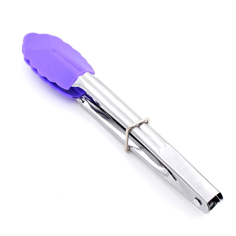 Silikoonist BBQ grilltangid Leivaserveerimistangid Mittekleepuvad köögi BBQ Grilltoidutangid koos ühenduslukuga köögitarvikutega