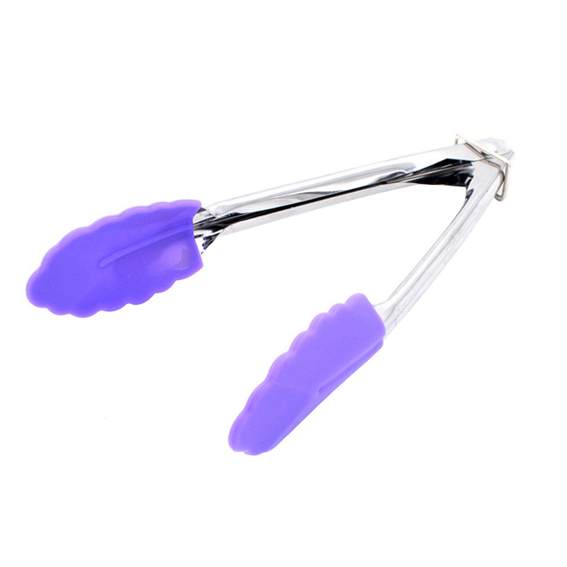 Silikoonist BBQ grilltangid Leivaserveerimistangid Mittekleepuvad köögi BBQ Grilltoidutangid koos ühenduslukuga köögitarvikutega