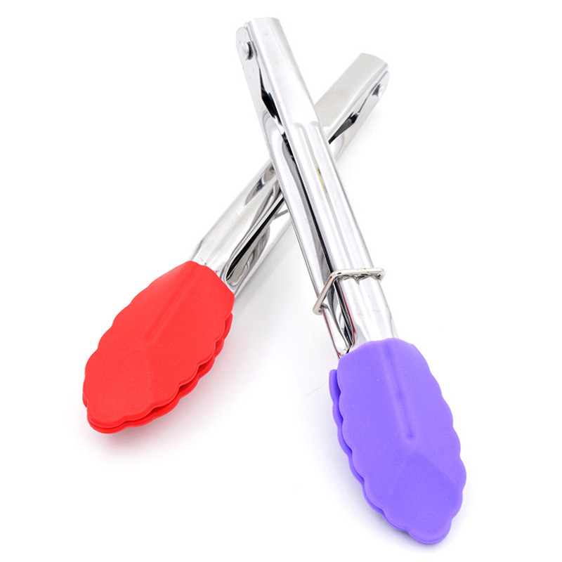 Silikoonist BBQ grilltangid Leivaserveerimistangid Mittekleepuvad köögi BBQ Grilltoidutangid koos ühenduslukuga köögitarvikutega