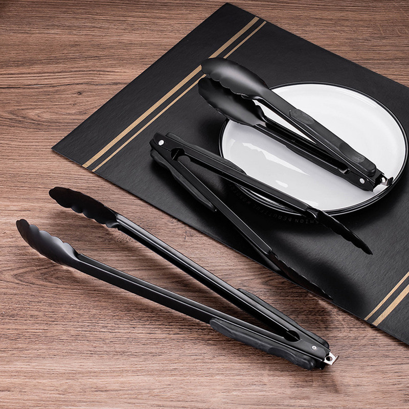 1 ΤΕΜ. 9/12/14 ιντσών λαβίδες τροφίμων από ανοξείδωτο ατσάλι Μπάρμπεκιου Tong Ψωμί μπάρμπεκιου λαβίδες σαλάτας Αξεσουάρ κουζίνας σε μπουφέ για πάρτι μαγειρικής