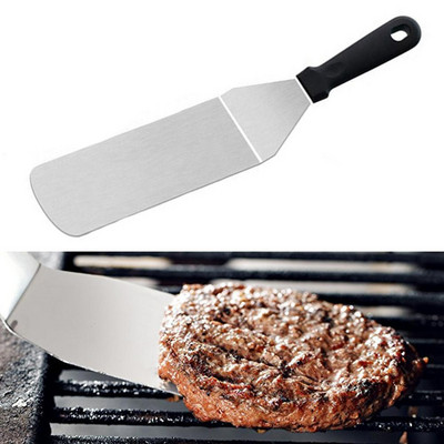 Steak sütés spatula szivárgó spatula rozsdamentes acél pizza spatula barbecue grill kaparó konyhai eszközök grill kiegészítők